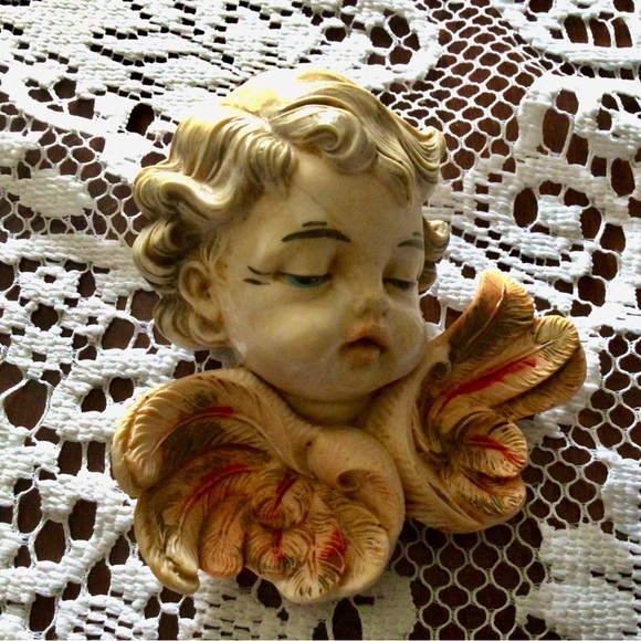 Cherub angel vintage ornament - Picture 7 of 7
